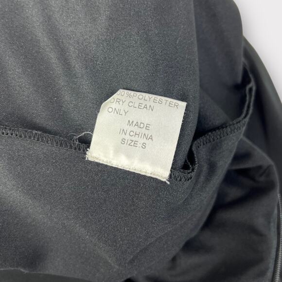 Tadashi Collection Black V-Neck Twist Front Sheath Dress Size Small - Picture 6 of 6